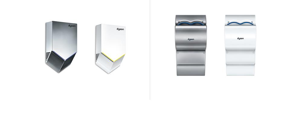 Dyson Airblade V and dB hand dryers
