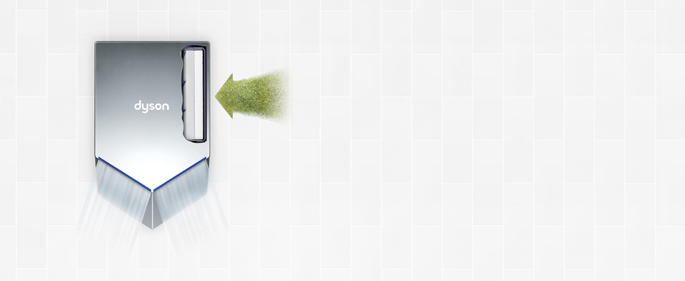 Sušilec za roke Dyson Airblade V s filtrom HEPA 