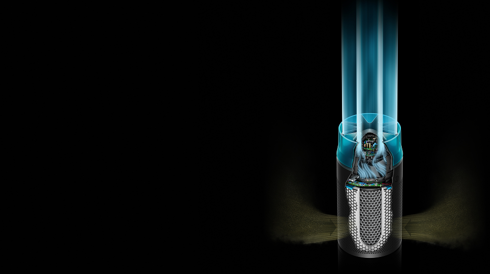 Nastavek zvezdaste oblike za tiho delovanje kompaktnega čistilnika zraka Dyson HushJet.