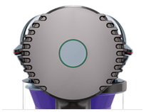 Dyson DC58 from behind showing boost button